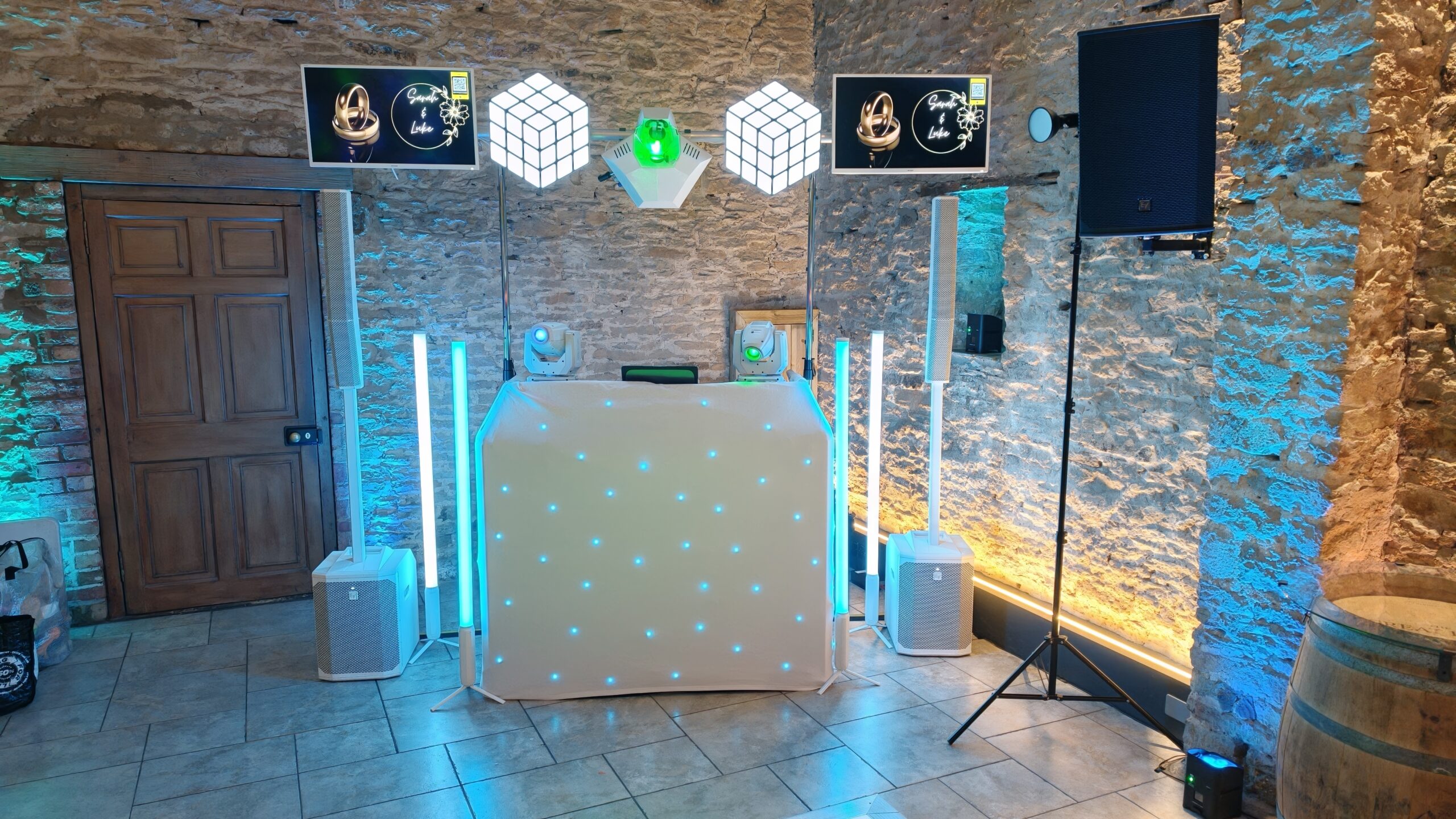 Vintage telephone Audio Guestbook setup at a wedding