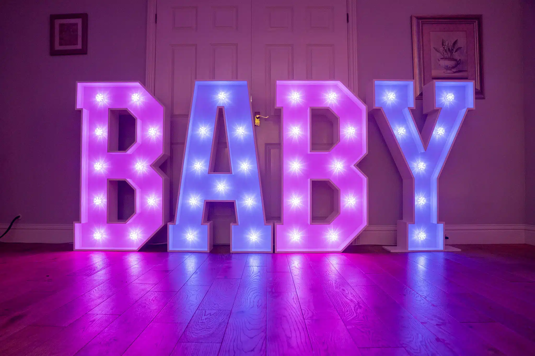 BABY - Pink and Blue Letters