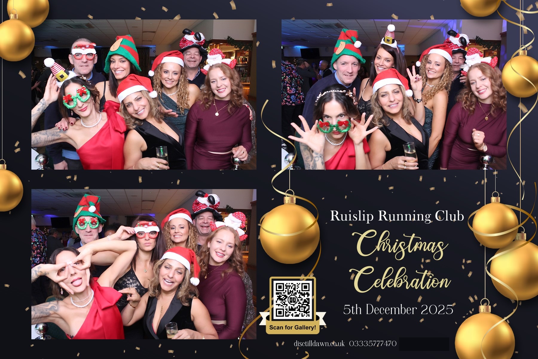 Classic Photo Booth and Selfie Pod instant print template example for Welwyn Garden City events