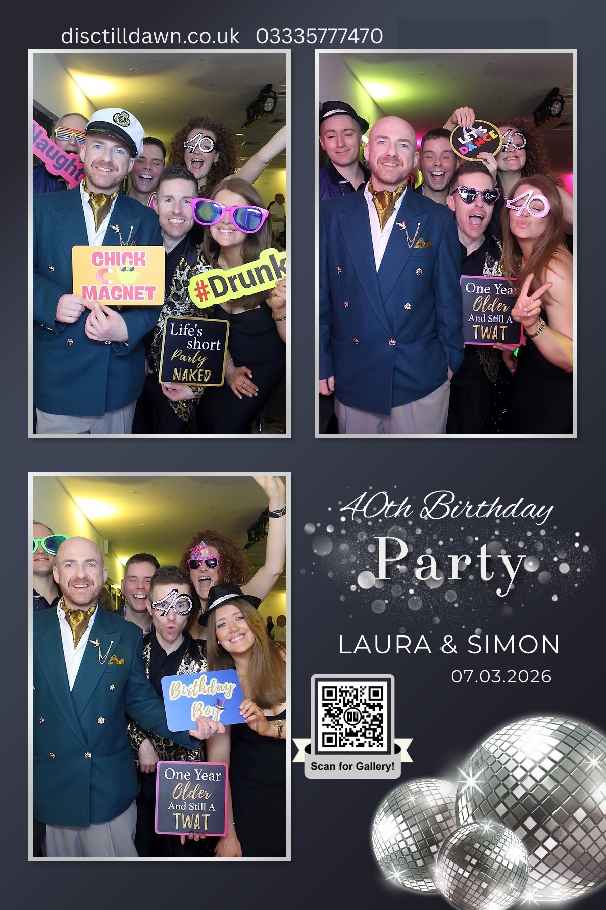 Magic Mirror instant print template example for Welwyn Garden City events